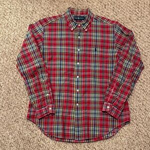 Vintage Polo Ralph Lauren Men's Multicolor Plaid Buttoned Shirt